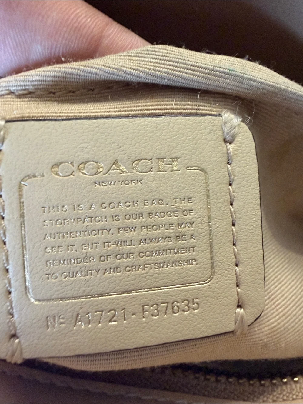 N/A coach pebbled